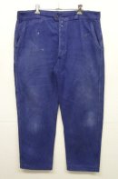画像: 60'S フランス軍 フックボタン ワークパンツ インクブルー (VINTAGE) 「Bottoms」入荷しました。