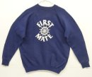画像: 80'S FIRST MATE ラグランスリーブ クルーネック スウェットシャツ ネイビー USA製 (VINTAGE) 「Sweat Shirt」入荷しました。
