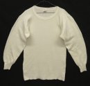 画像: 90'S J.E.MORGAN コットン/ポリ サーマル 長袖 Tシャツ オフホワイト USA製 (VINTAGE) 「T-Shirt」入荷しました。