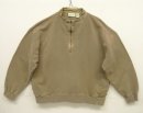 画像: 00'S ORVIS ガゼット付き ハーフジップ スウェットシャツ フェードベージュ (VINTAGE) 「Sweat Shirt」入荷しました。