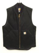 画像: CARHARTT 裏地キルティング ダックベスト ブラック (MINT CONDITION) 「No Sleeve」入荷しました。