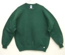 画像: 90'S RUSSELL ATHLETIC 前Vガゼット付き クルーネック スウェットシャツ ダークグリーン USA製 (VINTAGE) 「Sweat Shirt」入荷しました。