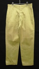 画像: 70'S アメリカ軍 US ARMY コットン100% チノパンツ RAPID製ブラスジップ W33L31 (VINTAGE) 「Bottoms」入荷しました。