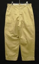 画像: 60'S アメリカ軍 US ARMY コットン100% チノパンツ SERVAL製ブラスジップ (VINTAGE) 「Bottoms」入荷しました。