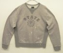 画像: 00'S J.CREW 前Vガゼット付き 染み込みプリント ヴィンテージ加工 スウェットシャツ ツートンカラー (VINTAGE) 「Sweat Shirt」入荷しました。