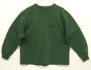 画像: 90'S J.CREW 旧タグ ポケット付き 長袖 Tシャツ グリーン USA製 (VINTAGE) 「T-Shirt」入荷しました。