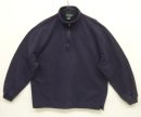 画像: 90'S J.CREW 旧タグ ハーフジップ スウェットシャツ ネイビー (VINTAGE) 「Sweat Shirt」入荷しました。