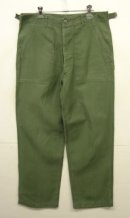 画像: 60'S アメリカ軍 US ARMY "OG107" 初期モデル コットンサテン 平ボタン ベイカーパンツ M (VINTAGE) 「Bottoms」入荷しました。