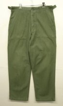 画像: 60'S アメリカ軍 US ARMY "OG107" 初期モデル コットンサテン 平ボタン ベイカーパンツ W34L33 (VINTAGE) 「Bottoms」入荷しました。