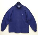 画像: 80'S IZOD LACOSTE シングルステッチ タートルネック ロングスリーブ Tシャツ ブルー USA製 (VINTAGE) 「T-Shirt」入荷しました。