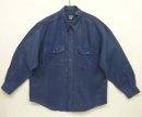 画像: 90'S GAP 旧タグ 長袖 リネンシャツ インディゴ (VINTAGE) 「L/S Shirt」入荷しました。