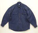 画像: 90'S GAP 旧タグ ツイル 長袖 ワークシャツ ネイビー (VINTAGE) 「L/S Shirt」入荷しました。