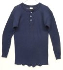 画像: 80'S OAKTON LTD ヘンリーネック サーマル 長袖 Tシャツ ネイビー USA製 (VINTAGE) 「T-Shirt」入荷しました。
