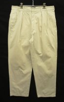 画像: 90'S RALPH LAUREN "ボックスロゴ" ツープリーツ チノパンツ オフホワイト USA製 (VINTAGE) 「Bottoms」入荷しました。