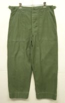 画像: 60'S アメリカ軍 US ARMY "OG107" 初期モデル コットンサテン 平ボタン ベイカーパンツ M (VINTAGE) 「Bottoms」入荷しました。