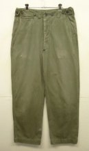 画像: 40'S アメリカ軍 US ARMY M-43 前期モデル 13スターボタン フィールドパンツ スレーキHBT ミリタリーグリーン (VINTAGE) 「Bottoms」入荷しました。