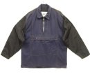 画像: 90'S G FORCE コットン/ナイロン ハーフジップ ジャケット ネイビー/ブラック イングランド製 (VINTAGE) 「Jacket」入荷しました。