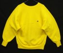 画像: 90'S CHAMPION 刺繍タグ リバースウィーブ イエロー USA製 (VINTAGE) 「Sweat Shirt」入荷しました。