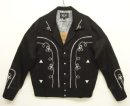 画像: H BAR C "BOLERO JACKET" ショート丈 ウエスタンジャケット ブラック/ホワイト刺繍 (NEW) 「Jacket」入荷しました。
