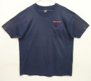 画像: 90'S MERCHANT'S コットン/ポリ シングルステッチ ポケット付き 半袖 Tシャツ フェードネイビー USA製 (VINTAGE) 「T-Shirt」入荷しました。