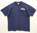 画像: 90'S MULLER'S コットン シングルステッチ ポケット付き 半袖 Tシャツ フェードネイビー USA製 (VINTAGE) 「T-Shirt」入荷しました。