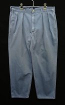 画像: 90'S RALPH LAUREN "ボックスロゴ" ツープリーツ チノパンツ ブルー USA製 (VINTAGE) 「Bottoms」入荷しました。
