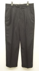 画像: BROOKS BROTHERS ツープリーツ ウールパンツ チャコール (USED) 「Bottoms」入荷しました。