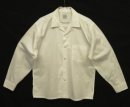 画像: 60'S BRENT コットン100% 長袖 オープンカラーシャツ ホワイト (VINTAGE) 「L/S Shirt」入荷しました。