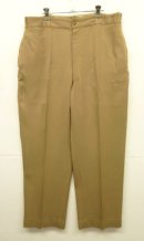 画像: 40'S アメリカ軍 USMA ウールギャバジンパンツ PATWINジップ タン (VINTAGE) 「Bottoms」入荷しました。