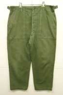 画像: 60'S アメリカ軍 US ARMY "OG107" 初期モデル コットンサテン 平ボタン ベイカーパンツ L (VINTAGE) 「Bottoms」入荷しました。