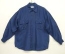画像: FRATELLO フラップ付きポケット 長袖 シルクシャツ ダークブルー (VINTAGE) 「L/S Shirt」入荷しました。