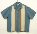画像: HAVANERA ラミー/レーヨン 半袖 オープンカラーシャツ ブルー/トープ＆ナチュラル (VINTAGE) 「S/S Shirt」入荷しました。