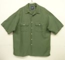 画像: 90'S GAP 旧タグ リネン/レーヨン 半袖 オープンカラーシャツ オリーブ (VINTAGE) 「S/S Shirt」入荷しました。