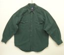 画像: 90'S GAP 旧タグ ツイル 長袖 ウエスタンシャツ ダークグリーン (VINTAGE) 「L/S Shirt」入荷しました。