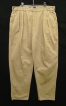 画像: 90'S RALPH LAUREN "ボックスロゴ" ツープリーツ チノパンツ タン (VINTAGE) 「Bottoms」入荷しました。