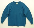 画像: 90'S LL Bean x RUSSELL ATHLETIC ポケット付き 長袖 Tシャツ ブルー USA製 (VINTAGE) 「T-Shirt」入荷しました。