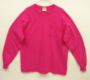 画像: 90'S LL Bean x RUSSELL ATHLETIC ポケット付き 長袖 Tシャツ フーシャピンク USA製 (VINTAGE) 「T-Shirt」入荷しました。