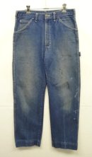 画像: 80'S DICKIES チビタグ デニム ペインターパンツ インディゴ 42TALONジップ W32L32 USA製 (VINTAGE) 「Bottoms」入荷しました。