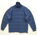 画像: 80'S BANANA REPUBLIC タートルネック 長袖 Tシャツ インディゴ/ボーダー (VINTAGE) 「T-Shirt」入荷しました。