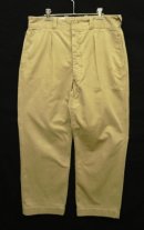 画像: 50'S フランス軍 M52 プリーツ入り チノパンツ ベージュ 35 (VINTAGE) 「Bottoms」入荷しました。