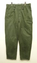 画像: 70'S ベルギー軍 "左右非対称ポケット" プリーツ入り カーゴパンツ ミリタリーグリーン 6FF (VINTAGE) 「Bottoms」入荷しました。