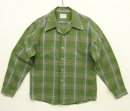 画像: 70'S ARCHDALE コットン/ポリ 長袖 オープンカラーシャツ チェック柄 (VINTAGE) 「L/S Shirt」入荷しました。