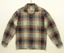 画像: 50'S McGREGOR コットン 長袖 オープンカラーシャツ チェック柄 USA製 (VINTAGE) 「L/S Shirt」入荷しました。