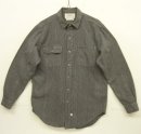 画像: 80'S RALPH LAUREN "白タグ" メタルボタン ブラックシャンブレー ワークシャツ ストライプ (VINTAGE) 「L/S Shirt」入荷しました。