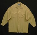 画像: 90'S RALPH LAUREN レーヨン 長袖 オープンカラーシャツ タン (VINTAGE) 「L/S Shirt」入荷しました。