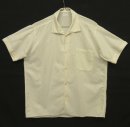 画像: 60'S UNKNOWN コットンジャガード 半袖 イタリアンカラーシャツ ホワイト (VINTAGE) 「S/S Shirt」入荷しました。