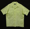 画像: 60'S LANCER レーヨンジャガード 半袖 オープンカラーシャツ ライトグリーン USA製 (VINTAGE) 「S/S Shirt」入荷しました。