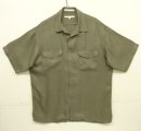 画像: 90'S PERRY ELLIS シルク 半袖 オープンカラーシャツ カーキ (VINTAGE) 「S/S Shirt」入荷しました。