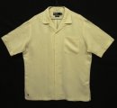 画像: 90'S RALPH LAUREN シルク/リネン 裾ロゴ 半袖 オープンカラーシャツ オフホワイト (VINTAGE) 「S/S Shirt」入荷しました。