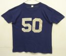 画像: 70'S UNKNOWN "50" シングルステッチ 両面プリント 半袖 Tシャツ ネイビー USA製 (VINTAGE) 「T-Shirt」入荷しました。